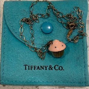 Tiffany & Co. cupcake charm with 16” chain